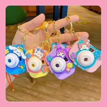 Оригинальный брелок для камеры Sanrio луч Cinnamoroll My Melody Kuromi Hello Kitty Beam детские игрушки для малышей начальной школы подарок корейские детские игрушки