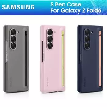 Оригинальный чехол для телефона SAMSUNG Galaxy Z Fold6 S Pen, защитный чехол CoverZ Fold 6 со встроенным слотом для держателя S Pen розовый