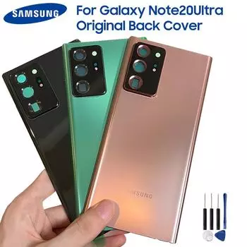 Оригинальный чехол для замены заднего стекла Samsung, корпус для Samsung Galaxy Note 20 Ultra, заднее стекло + инструменты чёрный