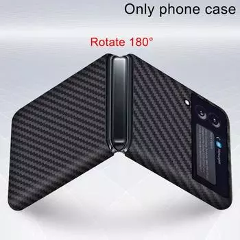 Оригинальный чехол из углеродного волокна для Samsung Galaxy Z Flip 3, откидная крышка, роскошные противоударные чехлы для Flip3