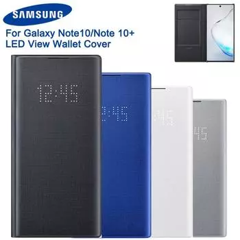 Оригинальный чехол-кошелек со светодиодной подсветкой для Samsung Galaxy Note 10 Note10 5G Note X, чехол для телефона
