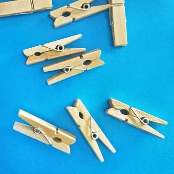 Оригинальный деревянный цветной зажим для дерева, мини-зажим для фотографий, зажим для визитных карточек, деревянный зажим для заметок, зажим для фоторамки, мини-зажим для фотографий 3.5cm 50pcs