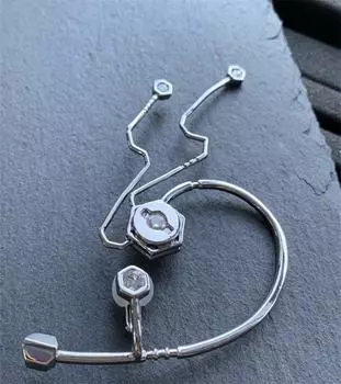 Оригинальный дизайн, киберпанк, хип-хоп, Ai, научная фантастика, компьютерная связь, металлический крючок для ушей для мужчин и женщин, готический крючок для ушей, трендовые модные украшения Commonly&Commonly