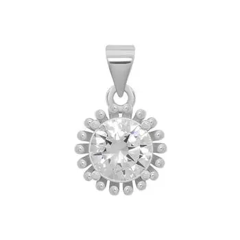 Оригинальный дизайн Минималистское ожерелье Подсолнух Розовое золото Блестящие бриллианты Ретро-элемент Ожерелье Подсолнух