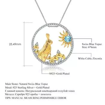 Оригинальный дизайнерский кулон в китайском стиле, двенадцать зодиакальных серий, нефритовый кролик, серебро 925 пробы, ожерелье с натуральным драгоценным камнем, кулон