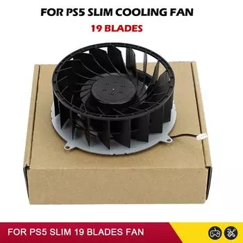 Оригинальный для PS5 Slim Console 19 Blades Внутренний вентилятор охлаждения Замена внутреннего вентилятора охлаждения для P5 Slim Host Аксессуары Dropshipp