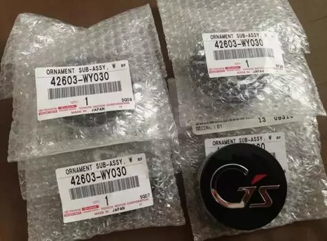 Оригинальный колпак центрального колеса TOYOTA 42603-WY030 x4 G s GR GAZOO Racing