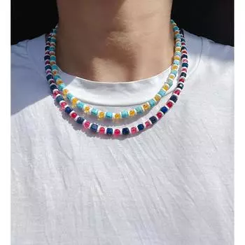 Оригинальный комплект из ожерелья и сережек из натуральной бирюзы и хрустальных ракушек, летний пляжный цвет, 800