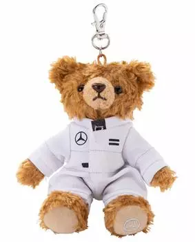 Оригинальный костюм талисмана медведя-гонщика [коллекция Mercedes-Benz] коричневый