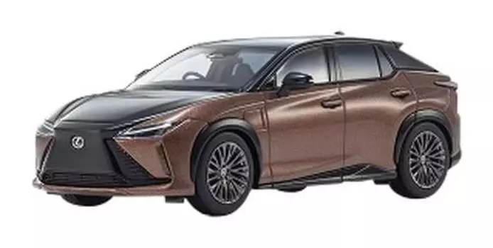 Оригинальный Lexus RZ 450e Kyosyo Black Sonic Copper Готовый продукт 1/43 и чёрный