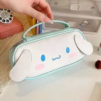 Оригинальный лицензионный трехмерный пенал Sanrio face Cinnamoroll Kuromi My Melody, 1 шт., трехмерный пенал Cinnamoroll