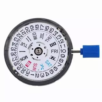 Оригинальный механизм Nh36, заводная головка на 3 3,8 Nh36A с датой, днем недели, автоматическим заводом для часов S Skx007 Mod, запасная часть