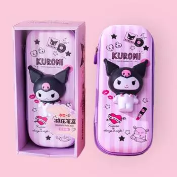 Оригинальный мягкий пенал Sanrio Kuromi, 1 шт. KUROMI