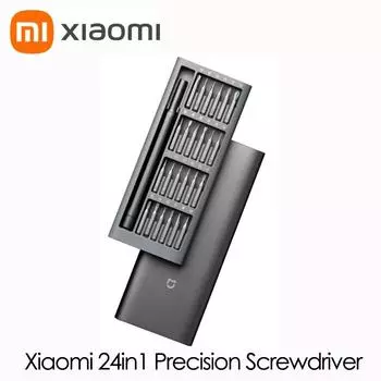Оригинальный набор отверток Xiaomi для повседневного использования, 24 прецизионных магнитных бита, алюминиевая коробка, набор отверток «сделай сам», для умного дома чёрный