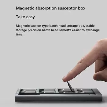 Оригинальный набор отверток Xiaomi Mijia с 24 прецизионными магнитными битами/алюминиевой коробкой, набор ручных отверток «сделай сам», для ежедневного использования в умном доме серый