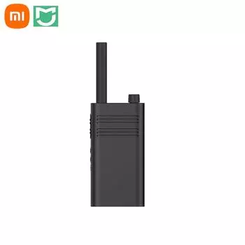 Оригинальный новый Xiaomi Mi Mijia Walkie Talkie Lite Civil 5 км, интерком, уличная портативная мини-радио рация, работа для приложения Mihome чёрный
