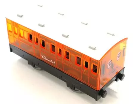 Оригинальный пассажирский вагон Plarail Thomas Freight Car Clear Clara Label &