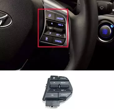 Оригинальный переключатель дистанционного управления рулевым управлением OEM 96700-C1550, правый/96700C1550 для Hyundai Sonata 16-17