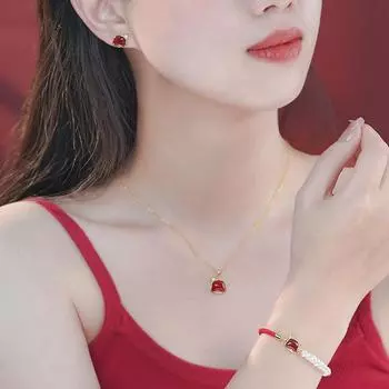 Оригинальный подарочный набор из трех предметов «Змея со знаком зодиака» «Год благословения» «Змеиные уши» «Благоприятный год аборигенов»