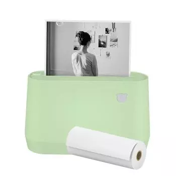 Оригинальный портативный карманный термопринтер PeriPage A9 Pro BT, 304 точки на дюйм, оттенки серого, мини-фото зелёный