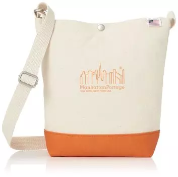 Оригинальный продукт Сумка на плечо North Brother Сумка на плечо Canvas Lite [Manhattan Portage] [Официальный] Натуральный/Оранжевый
