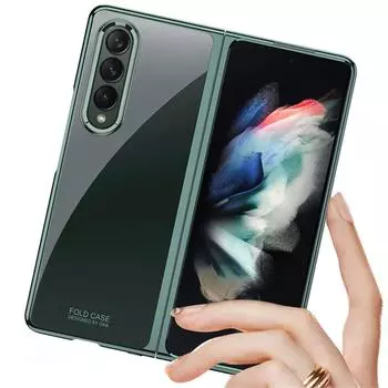Оригинальный прозрачный чехол Hd для Samsung Galaxy Z Fold 4, пленочный чехол Phantom, полный противоударный жесткий пластиковый чехол Galaxy Z Fold 4 синий