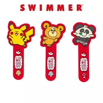 Оригинальный резиновый держатель для шнура Pokemon Center SWIMMER, набор из 3 штук Henteko Cute