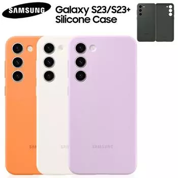 Оригинальный силиконовый чехол для Samsung GALAXY S23 S23 + S23 Plus S23 5G, мягкий противоударный чехол для телефона