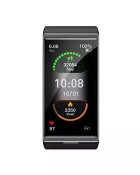 Оригинальный смарт-браслет V12 1,91-дюймовый полный сенсорный экран, изогнутое 3D-стекло, IP68, водонепроницаемый, пульс, сон, стресс, несколько спортивных режимов чёрный