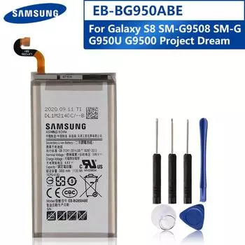 Оригинальный сменный аккумулятор для телефона EB-BG950ABE для Samsung GALAXY S8 SM-G9508 G9500 G950U EB-BG950ABA 3000 мАч