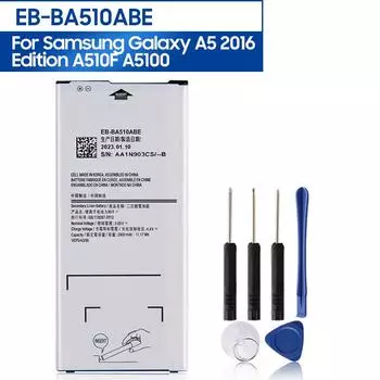 Оригинальный сменный аккумулятор для телефона EB-BA510ABE для Samsung Galaxy A5 2016 Edition A510F A510 EB-BA510ABA 2900 мАч