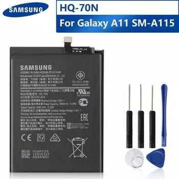 Оригинальный сменный аккумулятор для телефона HQ-70N для Samsung Galaxy A11 A115 SM-A115 4000 мАч