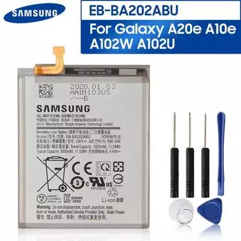 Оригинальный сменный аккумулятор для телефона Samsung EB-BA202ABU для Samsung Galaxy A20e A10e A102W A102U SM-A202F A202F 3000mAh
