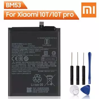 Оригинальный сменный аккумулятор для телефона Xiao Mi BM53 для Xiaomi 10T 10T Pro Mi 10T Mi 10T Pro 5000 мАч