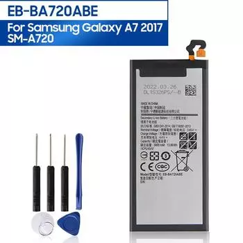 Оригинальный сменный аккумулятор EB-BA720ABE для Samsung GALAXY A7 2017 версия A720 SM-A720 3600 мАч
