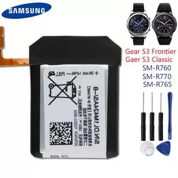Оригинальный сменный аккумулятор EB-BR760ABE для Samsung Gear S3 Frontier/классических умных часов SM-R760 SM-R770 SM-R765 380 мАч