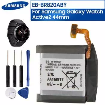 Оригинальный сменный аккумулятор EB-BR820ABY для Samsung Galaxy Watch Active 2 Active2 SM-R820 SM-R825, 44 мм, аккумулятор для часов, 340 мАч