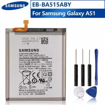 Оригинальный сменный аккумулятор Samsung EB-BA515ABY для Samsung Galaxy A51 SM-A515 SM-A515F/DSM SM-A515F SM-A515U Аккумуляторы для телефонов 4000 мАч