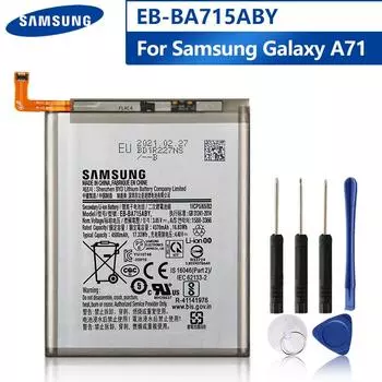 Оригинальный сменный аккумулятор Samsung EB-BA715ABY для телефона Samsung Galaxy A71 SM-A7160, 4500 мАч
