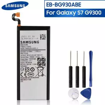 Оригинальный сменный аккумулятор Samsung EB-BG930ABE для Samsung GALAXY S7 G930F G930A G9300 G9308 SMG9300 EB-BG930ABA 3000 мАч