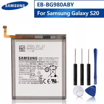 Оригинальный сменный аккумулятор Samsung EB-BG980ABY для Samsung Galaxy S20 SM-G980 SM-G980F SM-G980F/DS аккумуляторы для телефонов 4000 мАч