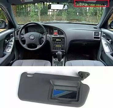 Оригинальный солнцезащитный козырек OEM 85202-2D000-OI, правый / 852022D000OI для Hyundai Elantra Avante 00-05