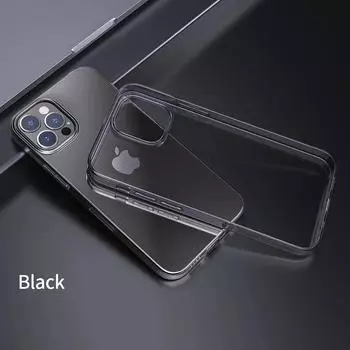 Оригинальный ультратонкий прозрачный черный чехол для iPhone 15 Pro 14 13 12 Mini 11 Pro Max XS Max XR 7 8 Plus SE, мягкий чехол из ТПУ For 7 Plus 8 Plus