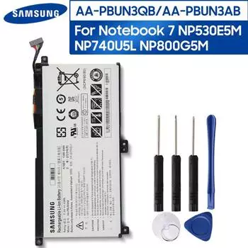 Оригинальный запасной аккумулятор AA-PBUN3AB AA-PBUN3QB для ноутбука Samsung 7 BA43-00377A NP740U3L-L02US NP740U3M-K01US NP800G5M 800G5M NP740U5M