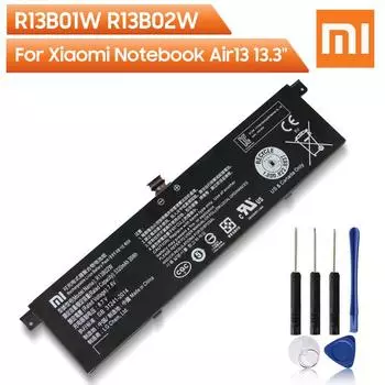 Оригинальный запасной аккумулятор для ноутбука XiaoMi R13B01W R13B02W для Xiaomi Mi Notebook Air 13 13,3 дюйма 161301-01, 5320 мАч, аккумулятор для ноутбука