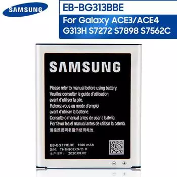 Оригинальный запасной аккумулятор для телефона EB-BG313BBE для Samsung G318H G313m J1 Mini Prime 1500 мАч