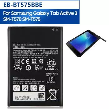 Оригинальный запасной аккумулятор Samsung для Samsung Galaxy Tab Active 3 T575 SM-T570 GH43-05039A, аккумуляторная батарея для планшета EB-BT575BBE, 4900 мАч