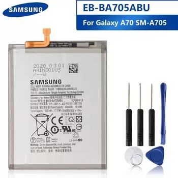 Оригинальный запасной аккумулятор Samsung EB-BA705ABU для Samsung Galaxy A70 A705 SM-A705F SM-A705FN SM-A705W аккумуляторы для телефонов 4500 мАч