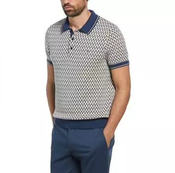 Original Penguin Ao Jacquard поло с короткими рукавами L