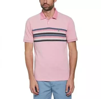 Original Penguin Birdseye Coolmax Chest Stripe поло с короткими рукавами L